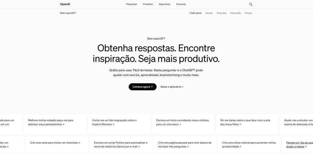 O que é ChatGPT e como funciona 3 openAi chatGPT tela